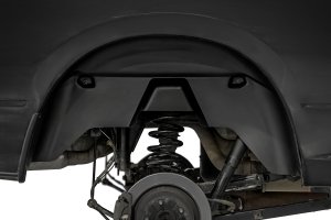 Ram 3500 Rear Wheel Well Liners - Rough Country - High-density Polyethylene - Black - '11-'23 Ram 3500 Rear Wheel Well Liners - Rough Country - High-density Polyethylene - Black - '11-'23